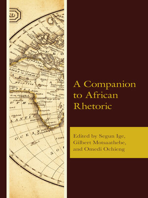 cover image of A Companion to African Rhetoric